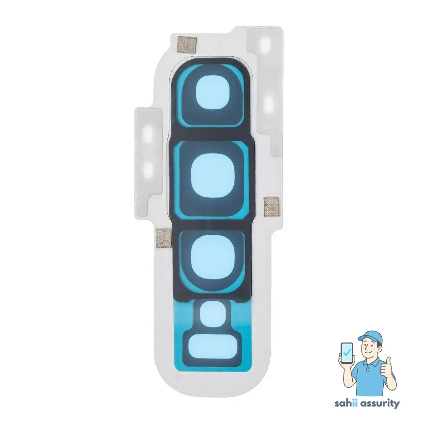 Camera Lens Glass with Frame for Samsung Galaxy S10 White thumbnail